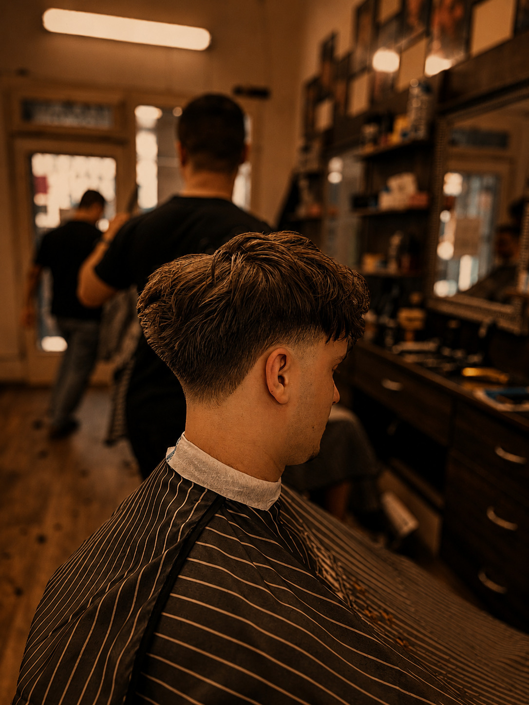 Pompadour účes se stylingem